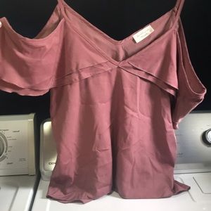 Lavender Field shoulderless top